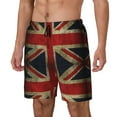 thumbnail image 5 of Mens Union Jack Flag Swimming Trunks with Compression Liner Beach Quick Dry Swim Shorts, 5 of 6