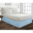 thumbnail image 2 of Pleated Bed Skirt for Twin-XL Size Beds - 100% Microfiber Bed Skirt, Easy Fit Upto 30" Inch - Pleated Ruffled Bed Skirt Solid Dust Ruffle - Light Blue Solid., 2 of 4
