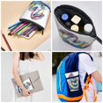 thumbnail image 4 of Lsque Watercolor Snake Pattern Telescopic Pencil Bag Pen Holder Stationery Case, Stand-up Retractable Transformer Bag Organizer, 4 of 6