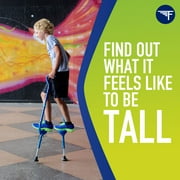 Flybar Maverick Walking Stilts For Kids (Small) ? Adjustable Height ? For Ages 5 & Up, Up to 190 Pounds BLUE