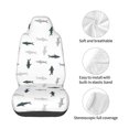 thumbnail image 4 of Wukai Cute Shark Full Set Car Seat Covers with Soft Padding Universal Auto Front Seats Protector and Cushion Mat, 4 of 5