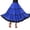 Blue-Skirt, variant on Womens Dance Skirts Color Block Layered Flared Maxi Performance Spanish Festival Skirt Black L