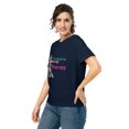 thumbnail image 4 of Combative Therapy Women’s boxing organic ribbed neck t-shirt copy (French Navy, 2XL), 4 of 4