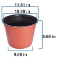 thumbnail image 7 of 50Pcs Plastic Plants Nursery Pot, Seed Starting Planting Pots Seedlings Flower Plant Container Cups for Garden Yard Farm, 7 of 7