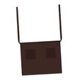 thumbnail image 2 of Delantal de camarera, tamaño universal, lavable, para cocina, corto Marrón, 2 of 9