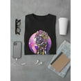thumbnail image 3 of Floral Alien Robot T-Shirt Men -Image by Shutterstock, Male x-Large, 3 of 4