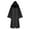 Black, variant on TiaoBug Kids Boys Girls Halloween Gothic Robe Wizard Death Cosplay Costume Hooded Cape Cloak Purple 11-12