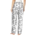 thumbnail image 3 of Daiia Sea Turtle Women's Sleep Pant with Pockets and Drawstring,Pajama Pants-Small, 3 of 9