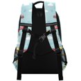 thumbnail image 3 of FORMRS Kids School Backpack Elementary Student Unisex Travel Bookbag with Reflective Stripes, Blue Trains Pattern, 3 of 7