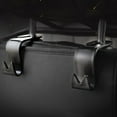 thumbnail image 7 of 4-Pack Car Seat Headrest Hooks with Locking Mechanism | Heavy-Duty Purse & Handbag Hooks | Backseat Organizer for Shopping Bags, Hats & Lunch Bags | Beige & Brown Plastic Design, 7 of 7