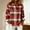 A4 Red, variant on Plaid Shirts for Women Jackets for Women Button Down Collared Casual Tops Dress Shirt Cute Soft Plaid Blouse Long Sleeve Shirts for Women Plaid Tops for Women Color Block Shirt V Neck Blue S-3XL
