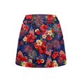 thumbnail image 4 of KEIAHUAN 250th Anniversary Women's American Flag Athletic Skirt Moisture Wicking Floral Print Golf Skorts Breathable Golf Skirt with Shorts High Waisted Tennis Skorts with Shorts and Pockets, 4 of 7