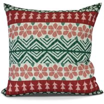 Simply Daisy, FairIsle Geometric Print Outdoor Pillow