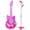 Pink, variant on 1PC Kids Electric Guitar for Kids Girls Guitars for Kids Pink Microphone Kids Microphone with Stand