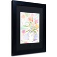 thumbnail image 2 of Trademark Fine Art "The Vase of Tulips" Canvas Art by Sheila Golden Black Matte, Black Frame, 2 of 3