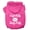 Bright Pink, variant on Pet Dog Cat Hoodie Screen Printed, "Soft Kitty, Tasty Kitty"