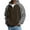 Coffee, variant on Men's Hooded Waffle Stitch Sweatshirt Solid Color Zipper Long Sleeve Tops Pullover with Pocket Zipper Hoodies Dark Blue XL