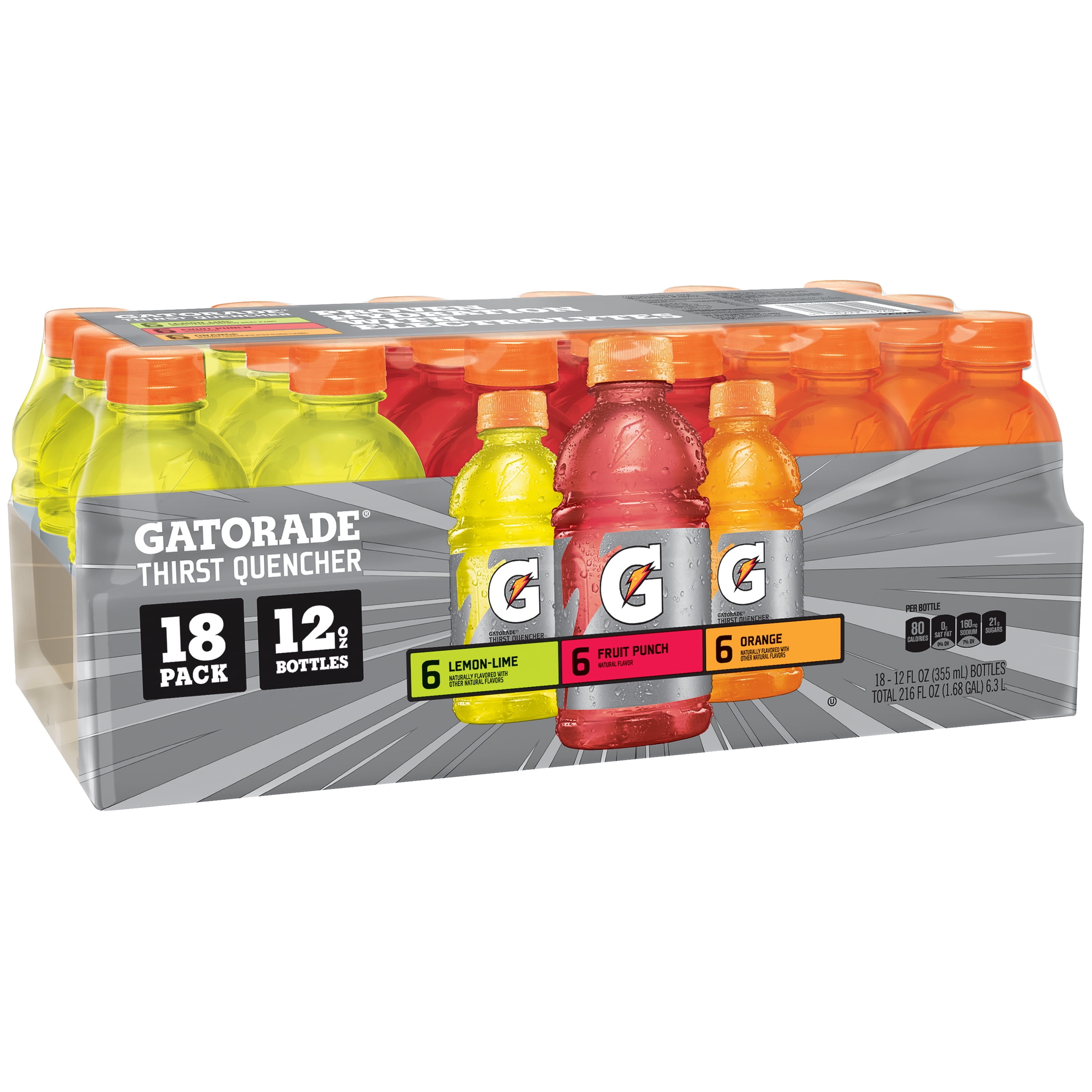 Gatorade Thirst Quencher Variety Pack, 12 Fl Oz, 18 Count - Walmart.com