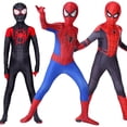 thumbnail image 2 of Disfraz de Spiderman para niños, traje de superhéroe de la película de hierro para Halloween xuanjing  unisex, 2 of 2