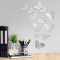 thumbnail image 5 of 12-Pack Holographic 3D Butterfly Wall Stickers, Removable Color-Changing Decor for Room, Party Backdrops, Reusable Self-Adhesive Butterflies for Bedroom, 5 of 9