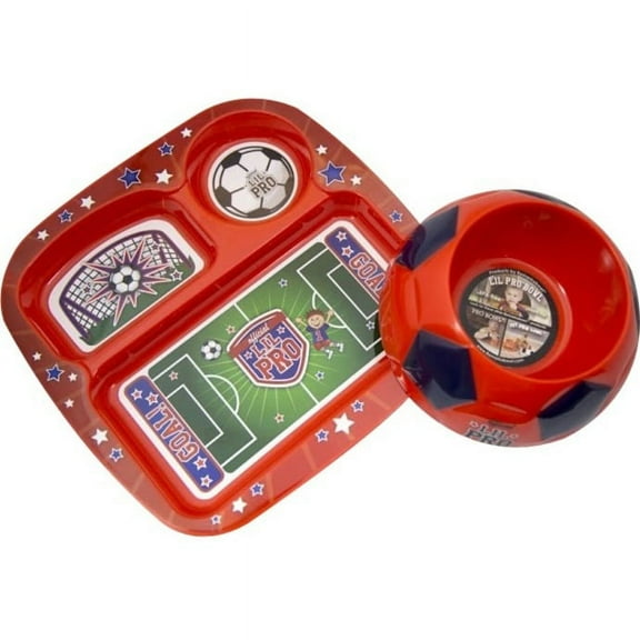 Remarkabowl, Lil Pro Dish Set, Soccer, Red