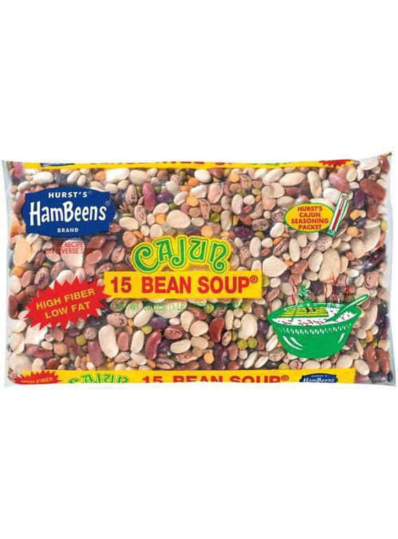 Hurst Hambeens 15 Bean Soup, Cajun, 20 oz dried beans with seasoning