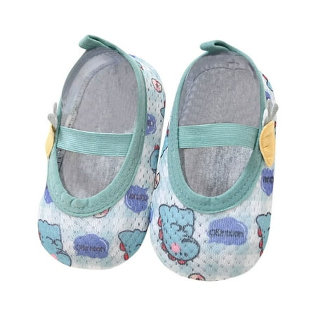 

Lovskoo Newborn Infant Baby Shoes Boys Girls Fruit Prints 3Months-2Years Cartoon Non-Slip Slipper Shoes The Floor Socks Barefoot Socks First Walking Shoes Blue