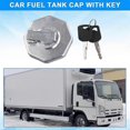 thumbnail image 4 of Car Fuel Cap with Key for NPR NQR 4HK1 8-98146010-0 8-98088982-0, 4 of 5