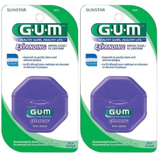 GUM Expanding Floss 30 Meter 2 pack