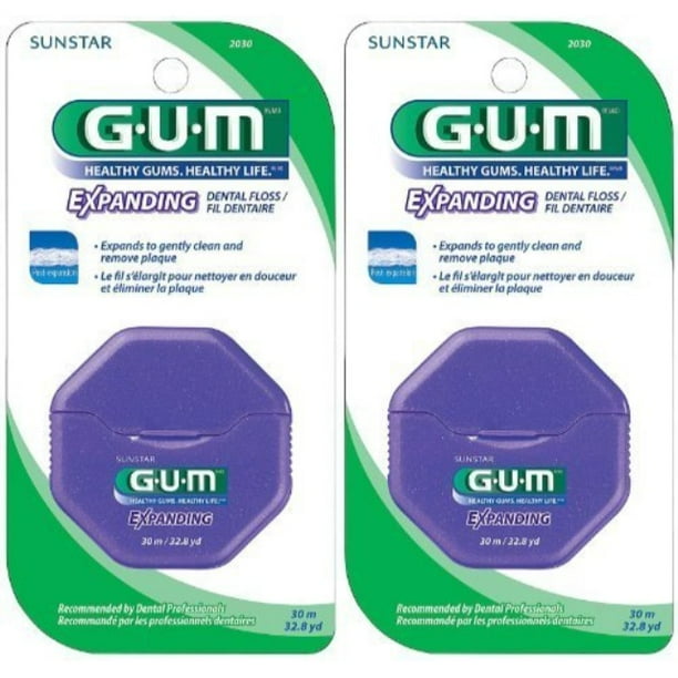 GUM Expanding Floss 30 Meter 2 pack