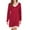 Red, variant on gakvbuo Fall Dresses For Women 2024 Lace V-Neck Midi Dresses Long Sleeve Tunic Dress T-Shirt Short Dress Knee Length Party Dress Trendy Cozy Pullover Tops Sweatshirt Dress Travel Outfits