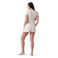 thumbnail image 3 of Ingrid & Isabel For Every Belly Women's Maternity Ribbed T-Shirt & Short Sleep Set, Sizes S-XXXL, 3 of 8