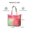 thumbnail image 4 of 22 Inch Oversized Travel Bag Lightweight Canvas Weekender Duffel with Multi Pockets, Aurora Print, 4 of 5
