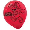 Super Mario Brothers Party Supplies 6 Latex Balloons
