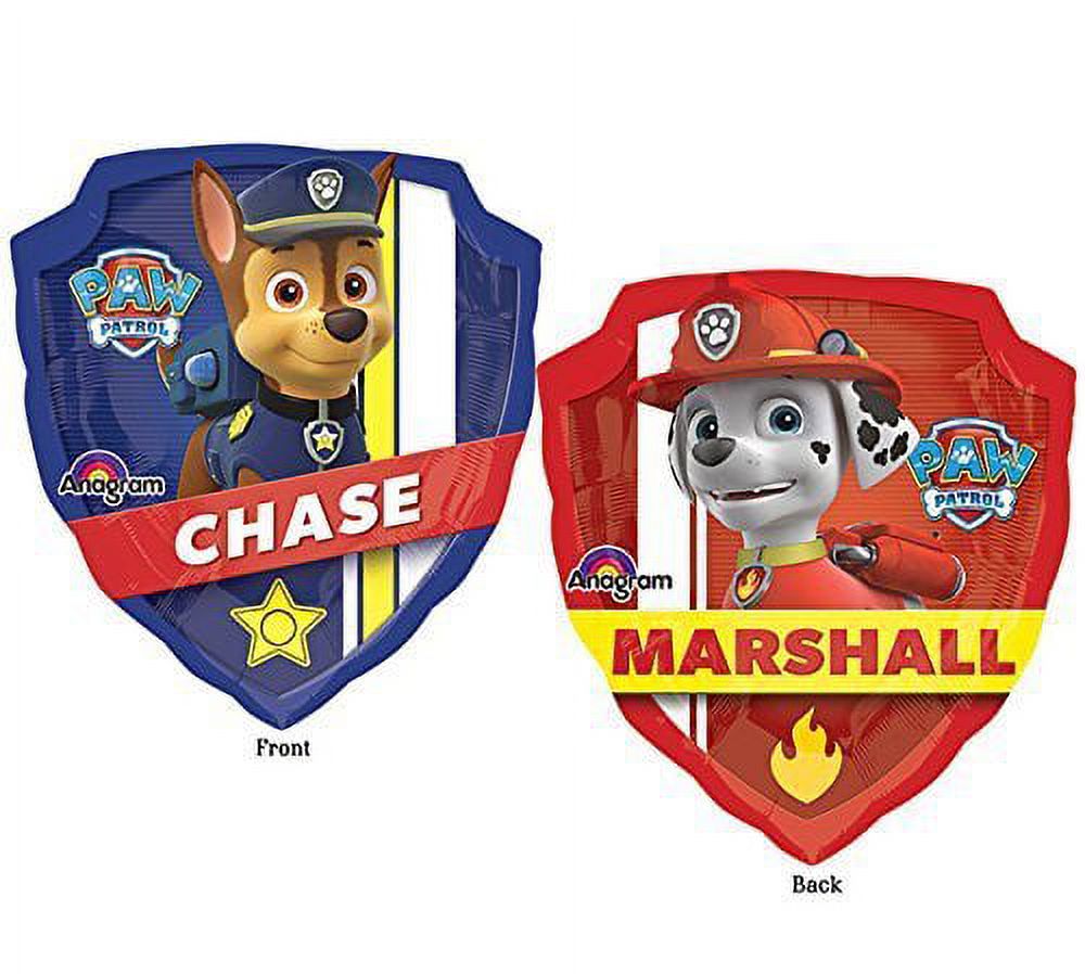 Paw Patrol Party Supplies Chase, Marshal and friends 1st Birthday Balloon Bouquet Decorations