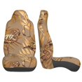 thumbnail image 2 of LAKIMCT Exotic Gold Flamingo Car Seat Covers Vehicle Front Seat Covers Universal Fit Seat Protector, 2 of 9