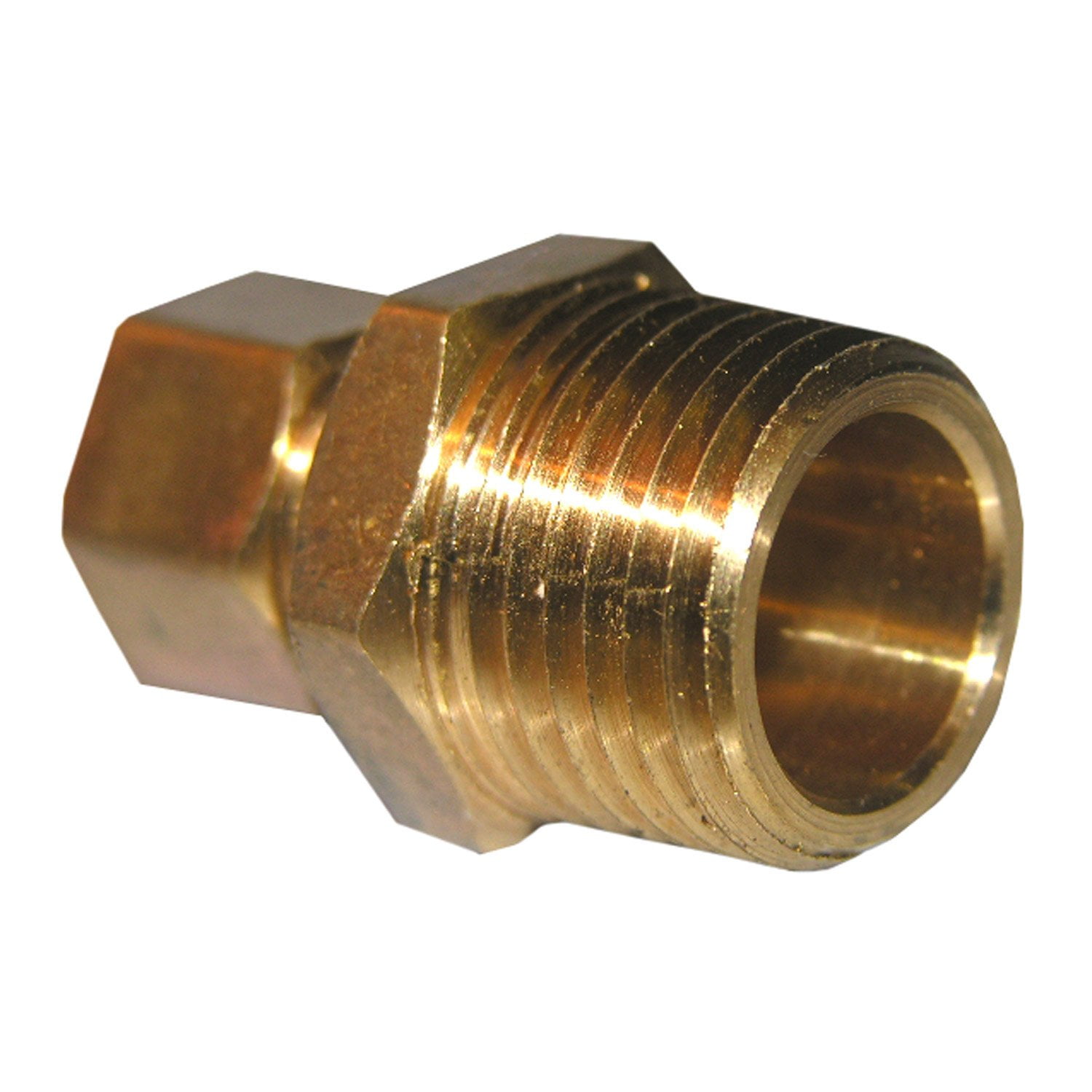 17 6835 3 8 Inch Compression By 3 8 Inch Male Pipe Thread Brass Adapter 