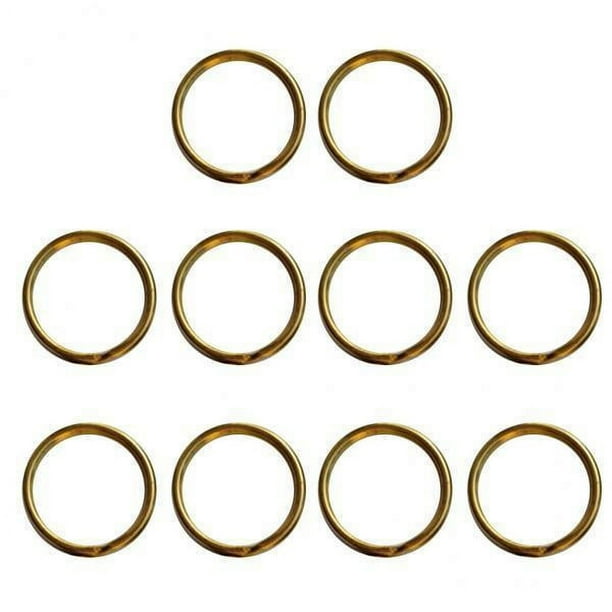 Anillos de llavero Strade Fareast Limited Oro 15mm 10 piezas