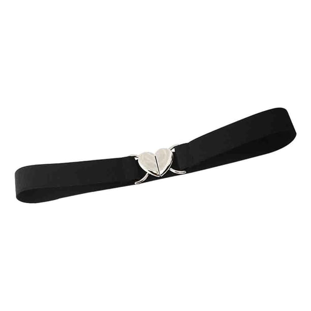 SGACAI Cinturón elástico estrecho para mujer Cinturón elástico Corazón de amor Metal M5L7 Hecho a mano · AU