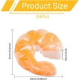 thumbnail image 2 of 24Pcs Artificial Shrimp Figures Red Simulated Fake Shrimps Model Simulated Cooked Shrimps for Kitchen Home Decoration Display and Photography Prop 1.2inchCoral, 2 of 5