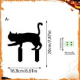 thumbnail image 4 of DefiDgd Halloween Metal Cat Garden Stakes Black,Silhouette Style Yard Decor with Green Eyes Design for Outdoor Lawn Flower Bed Patio Porch Pathway Home Holiday Decoration(HH), 4 of 9