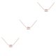 thumbnail image 5 of Collar del zodiaco Acuario Qarigey colgante oro rosa, 5 of 6