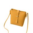 thumbnail image 1 of Bucket Bag Elegant Dustproof Large Capacity Smooth Zipper Solid Color Storage Faux Leather Women Crossbody Bag Mobile Phone Pouch Fashion Accessory, 1 of 11