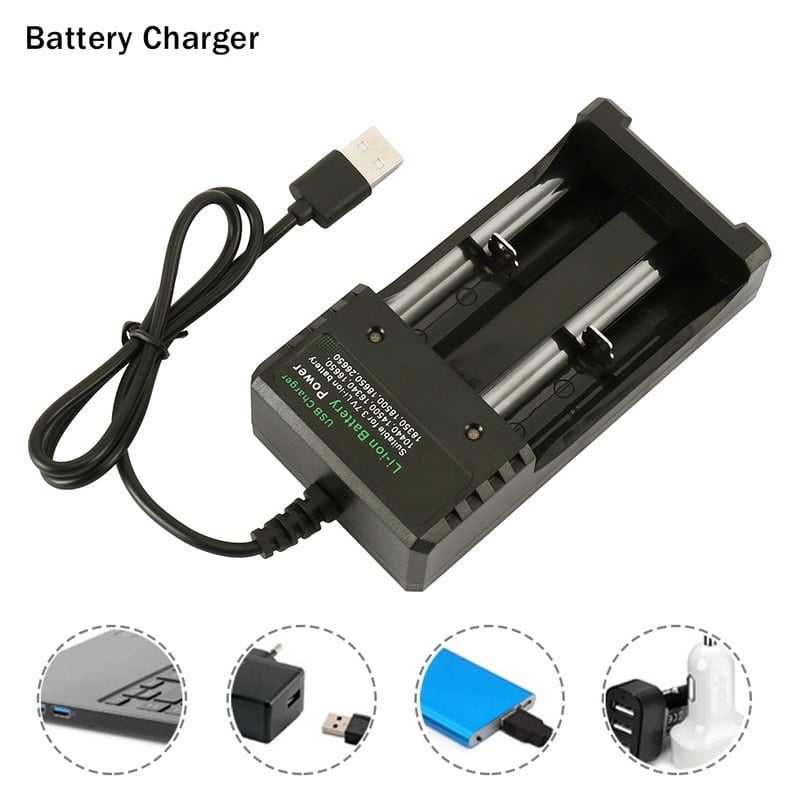 3.7v US Plug 18650 battery fast charger for 18650 16340 26650 li-ion batteri PV 