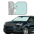 thumbnail image 4 of Disketp Windshield Sun Shade, Car Sun Shade For Front Window Summer Gnome Sunshades Sun Visor Protector Blocks Uv Rays Foldable, 4 of 9