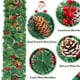 thumbnail image 4 of Ratán navideño de 270 cm con piñas y bayas rojas, ideal para decorar chimeneas, escaleras, pasillos, marcos de puertas, etc. (Apta de pino y bayas rojas)., 4 of 6