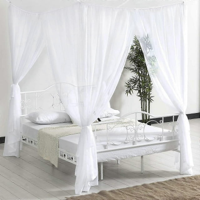Bed Mosquito Net, Large Four-Door Mosquito Net to Isolate Mosquitoes Effectively, Canopy Net Mosquito Net (190 x 240 x 210 cm)