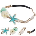 thumbnail image 2 of 2pcs Sea Star Flowers Shell Decorative Hair Bands Headpieces Hair Ornaments, 2 of 7