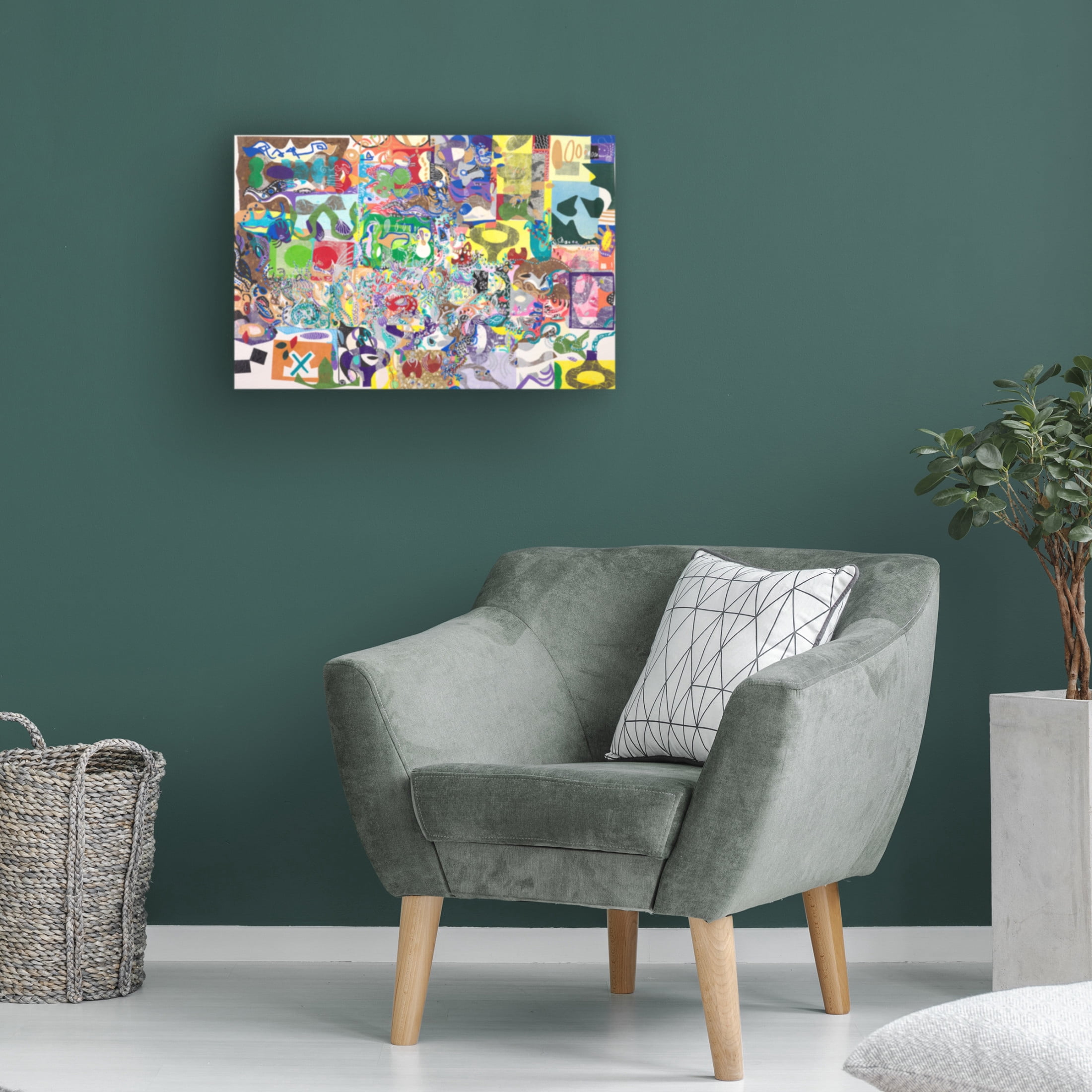 Canvas Wall Art - Ellen Kossoff 'Sagittarius' Wall Art for Living Room, Bedroom, or Office Décor by Trademark Fine Art - 19 x 12 Inches