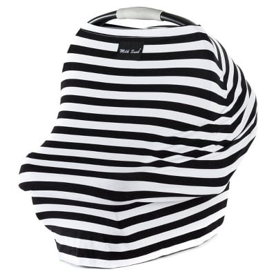 Milk Snob Nursing Cover/Baby Car Seat Canopy - Signature Stripe